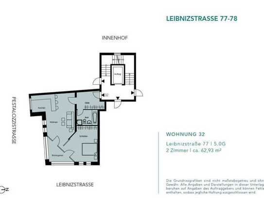 Vermietete und charmante 2 Zimmerwohnung in der City West