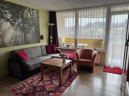 Von Privat: 3-Zimmer-Wohnung vollmöbliert mit Balkon und Einbauküche vollausgestattet in Braunlage