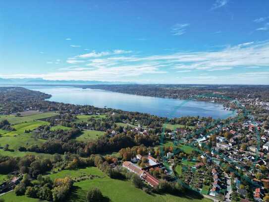 Acker nur wenige Schritte zum Starnberger See