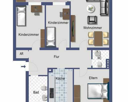 Bonn Alt-Tannenbusch. vermietete 4 ZKB mit Balkon - provisionsfrei!