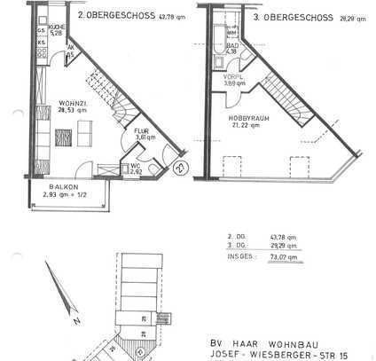 Nachmieter für 2 Raum (Maisonette) Wohnung in Haar