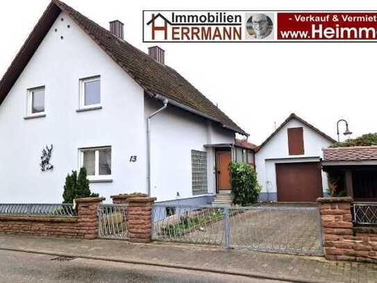 Hier kann man schön was draus machen. Renovierungsbed. Einfamilienhaus mit Wintergarten u. Garage