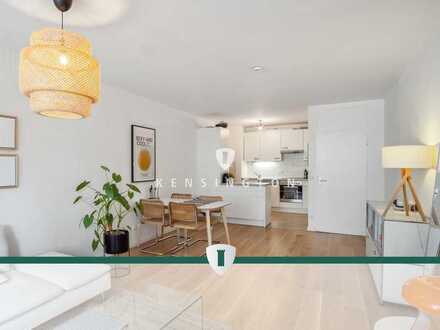 Preisreduzierung - Wohnen mit Loftflair am Flaucher, überdurchschnittlich große 2-Zimmer Wohnung