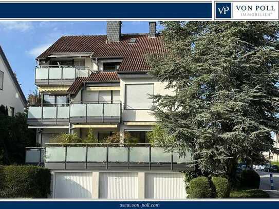 VON POLL - BAD HOMBURG: 3-Zimmerwohnung mit Terrasse und Garage in Top-Lage