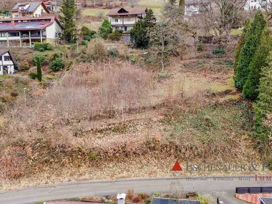 Unbebautes Baugrundstück (Hanggrundstück) in sonniger Lage von Schönau