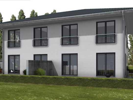 Neubau Doppelhaushälfte mit 2 Vollgeschossen wie Stadtvilla in Bernau.