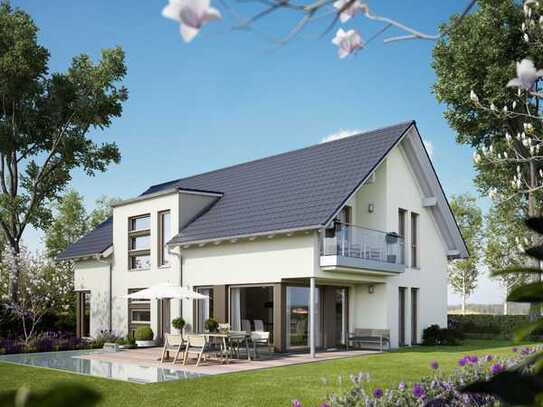 Bauen mit LivingHaus Edersee Zweifamilienhaus Solution 204 L - Zwei Familien, ein Zuhause. Gemeinsam