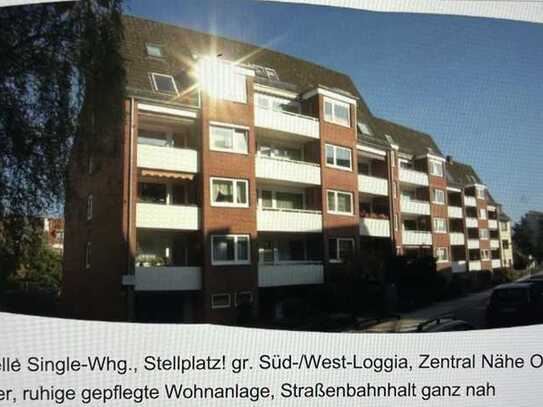 TOP helle Single-Whg, STELLPLATZ!,S-/W-Loggia, Zentr.Nähe Osterdeich u. Weser, ruhige gepflegte. Woh