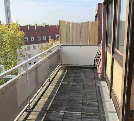 Großzügige 1-Zimmer-Wohnung mit großem Balkon