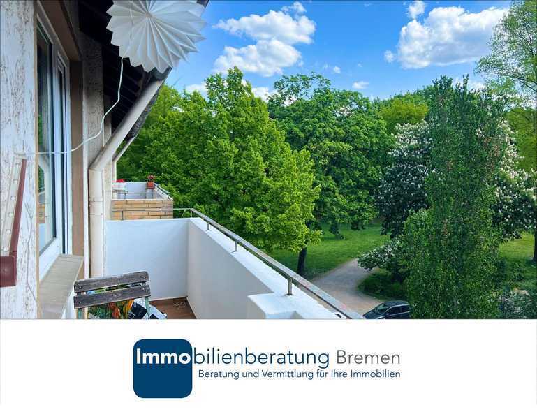 Vermietete Drei-Zimmer-Wohnung mit zwei Balkonen und Garage