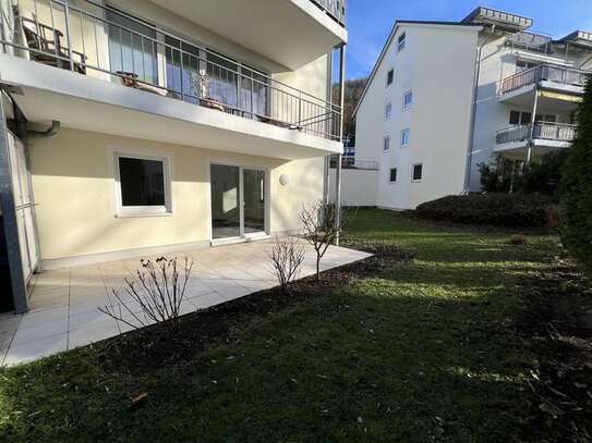 Stilvolle 2-Raum-Erdgeschosswohnung mit Terrasse, eigenen Garten und Tiefgaragenstellplatz