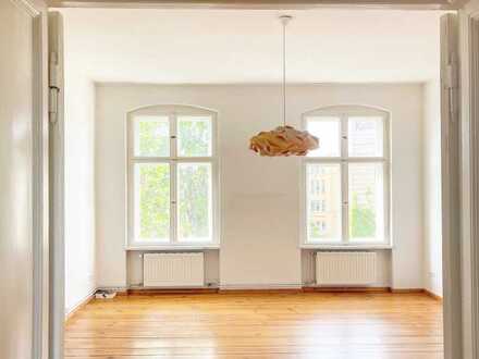 Sredzkistraße: charmante 3 Zi-Whg zzgl. Wohnküche im VH im 3. OG mit Balkon