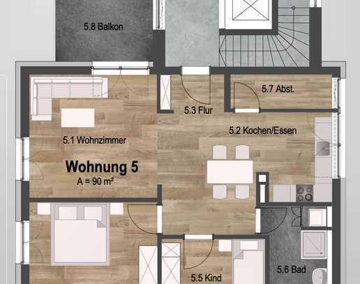 Ansprechende 3,5-Zimmer-Wohnung mit gehobener Innenausstattung mit EBK in Spaichingen