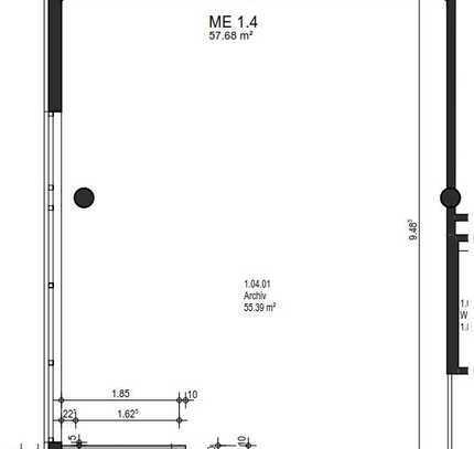 58 m² Büro/Laden/Lager ab sofort in Forst zu vermieten