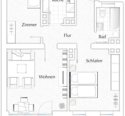 Erstbezug nach Sanierung mit Balkon: Stilvolle 3-Raum-Wohnung in Ingolstadt