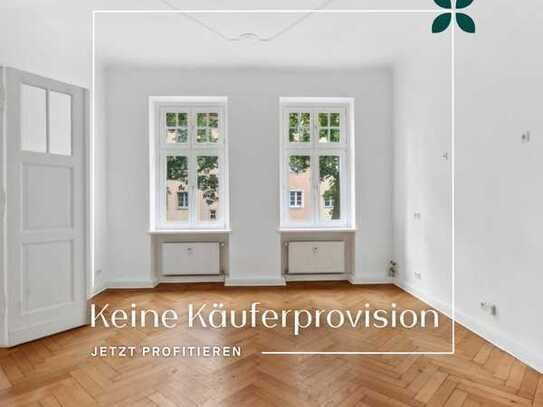 Frisch renovierte 4-Zimmer-Altbauwohnung mit Loggia ohne Käuferprovision in Schmargendorf!