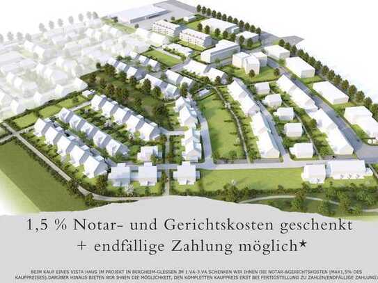 Dieses Jahr noch einziehen! 129m² Wohnfläche mit schönem Garten „Am Glessener Feld“