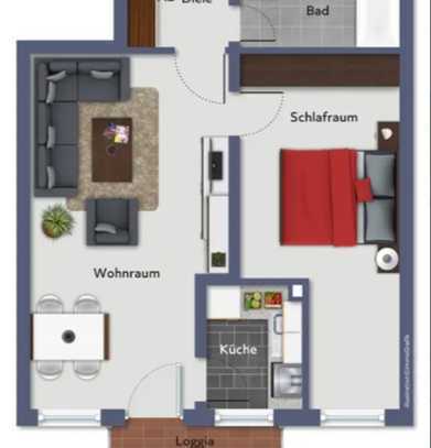 Oberkassel – mit Balkon, Tiefgarage und Aufzug – 2 Zimmer Wohnung ideal für Expats, Pendler, Singles