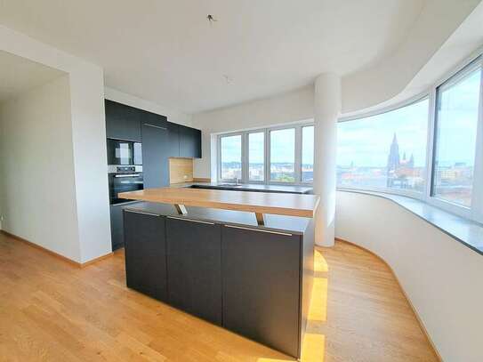 Wohnen im YPSILON: Stilvolle Penthouse Wohnung mit Blick auf Ulmer Münster