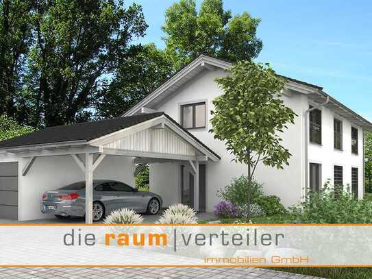 schlüsselfertig: Neubau DHH in Bruckmühl, 4 Zimmer + 1, Südgarten, 
274 qm Grd., Baubeginn Jan. 202