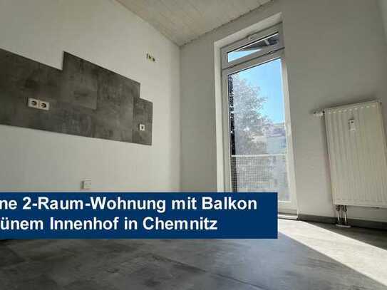 Moderne 2-Raum-Wohnung mit Balkon & grünem Innenhof in Chemnitz