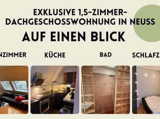 Exklusive 1,5-Zimmer-Dachgeschosswohnung in Neuss