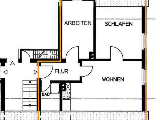 Charmante 3 Zimmer DG Wohnung in zentraler Lage