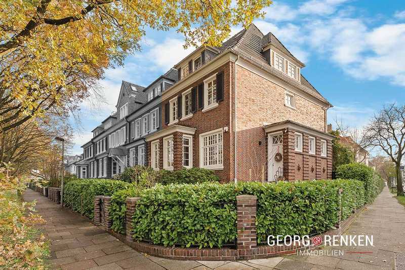 Bremen-Schwachhausen | villenartiges Einfamilienhaus (Endhaus) von 1925, Wachmannquartier