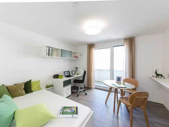 Möblierte Komfort-Apartments mit Balkon auf der Hafeninsel Offenbach - Nur für Studenten