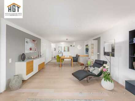 Moderne Vierzimmerwohnung mit Garten und Zweizimmer-Einliegerwohnung