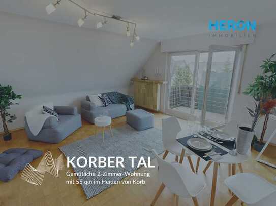 KORBER TAL - Gemütliche 2-Zimmer-Wohnung mit 55 qm im Herzen von Korb