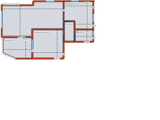 Allergiefreundlich sanierte 2,5 - 3-Zimmer-EG-Wohnung mit Terasse und EBK in Gerlingen Gehenbühl