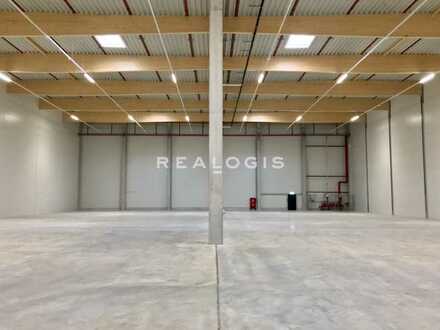 Neubau, ca. 2.500 m² hochwertige Hallenfläche mit ebenerdiger Andienung und Rampen