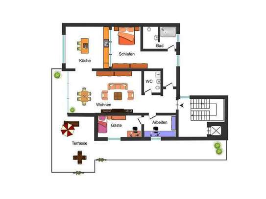 Geschmackvolle 4-Raum-Wohnung mit gehobener Innenausstattung mit Einbauküche in Hannover