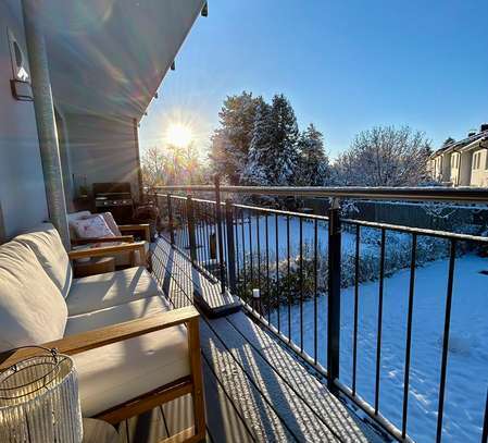 Stilvolle, neuwertige 3-Zimmer-Wohnung mit gehobener Innenausstattung mit Balkon in Neuried