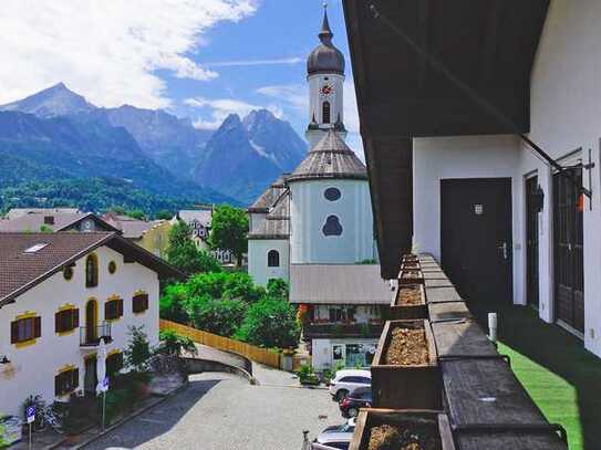 Großzügige Dachgeschosswohnung in der Fußgängerzone von Garmisch