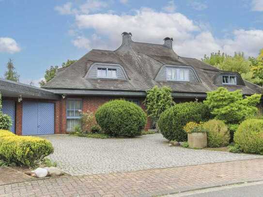 Großes Architektenhaus von 1990 in Wolfsburg-Ehmen mit Doppelgarage, 2 Terrassen, Galerie und Kamin