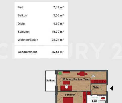 "Villa Christopherus" Betreutes Wohnen 2-Zimmer-Wohnung