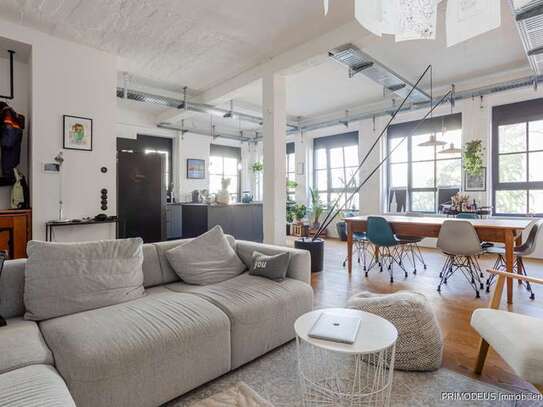 Loft in ehemaliger Glaserei mit SoHo-Charme: Stilvolles Zuhause zur Miete im Herzen von Bockenheim