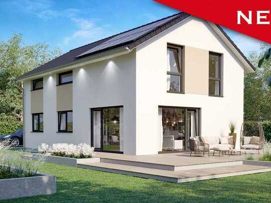 Attraktives KFW 40 QNG Scanhaus mit PV und Baugrundstück