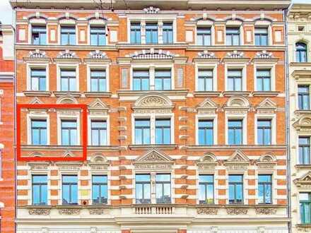 Zentrale 3 -Zimmerwohnung in der Südvorstadt mit Einbauküche zu vermieten