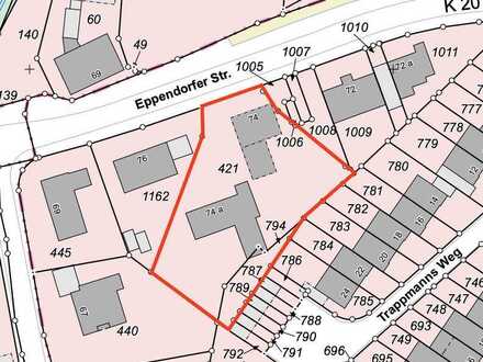 2-Familien-Mehrfamilienhaus + Bungalow + Bauland-Grundstück in Bochum Eppendorf