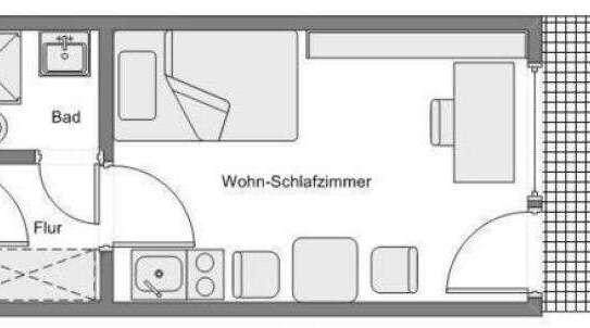 1-Zimmer Apartment am Rosenheimerplatz