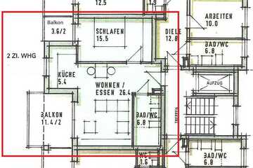 Modern, hell, gut geschnitten: 2-Zimmer-Wohnung mit Balkon und Einbauküche in Leingarten