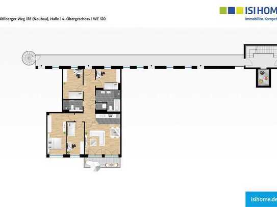 5-Zimmer-Neubauwohnung mit Blick auf die Saale! - WE120