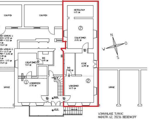 Biedenkopf-Zentrum - 2 ZKB Wohnung