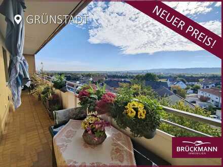 *NEUER PREIS* Gut ausgestattete 3,5-ZKB-Whg mit Süd- & Ostloggia & traumhaftem Blick über Grünstadt!