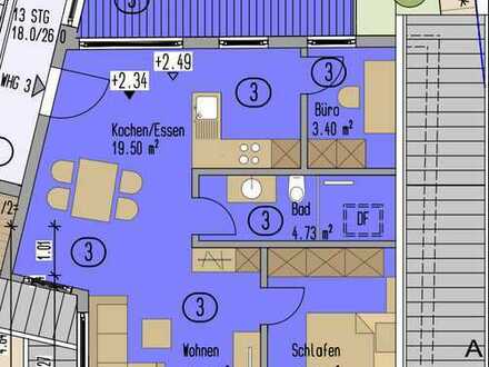 Erstbezug nach Sanierung: exklusive 3-Zimmer-Wohnung mit Balkon in Berghaupten