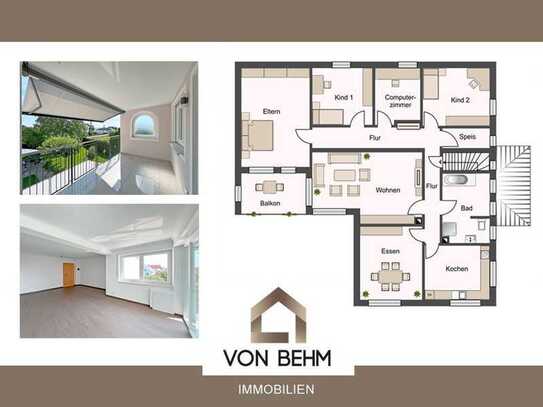 von Behm Immobilien - Traumhafte 6ZKB-Obergeschosswohnung in Karlskron / Mändlfeld