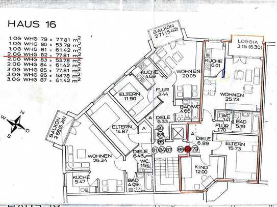 Schöne 3 Zimmer-Wohnung mit EBK in Augsburg